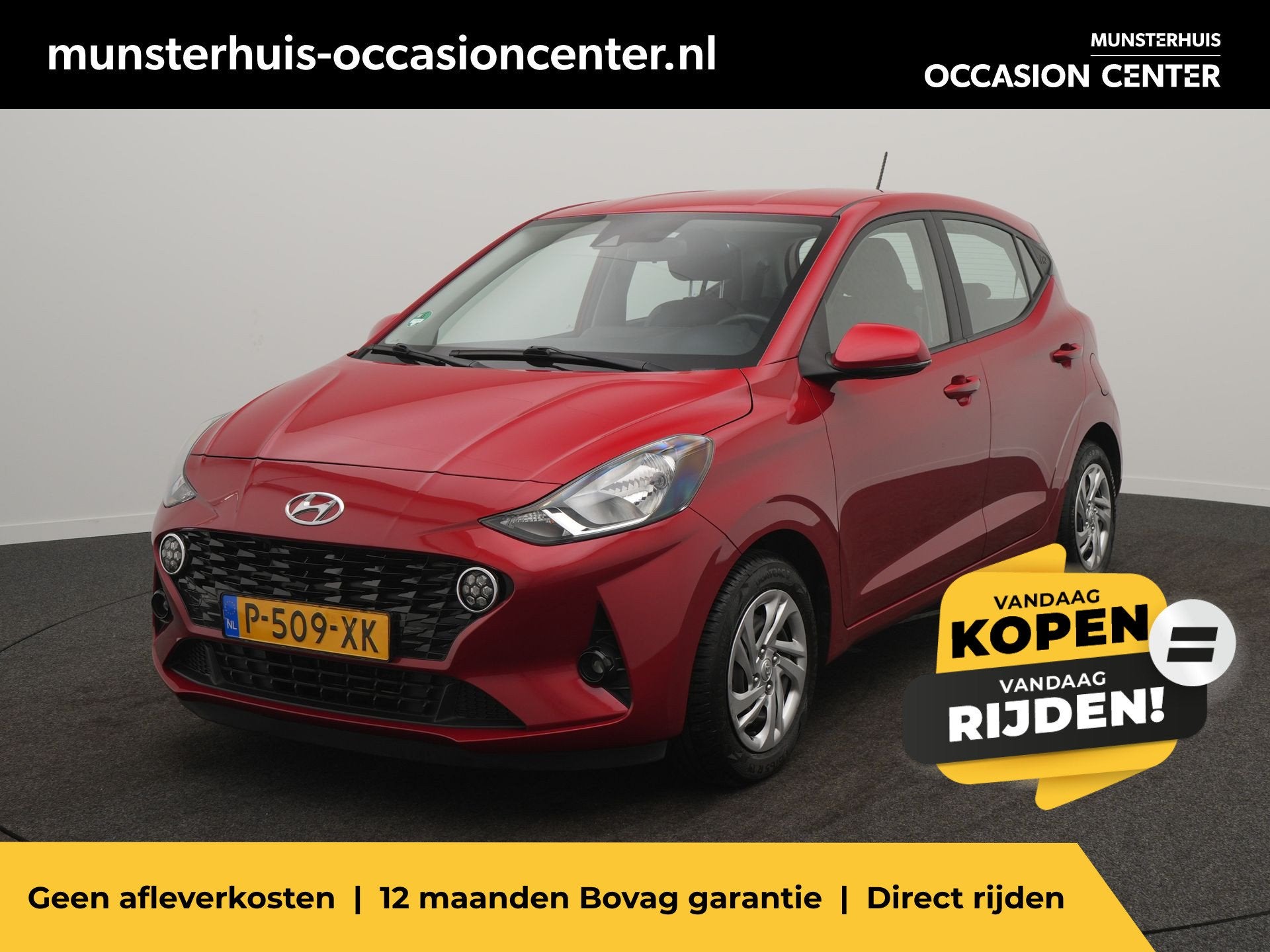 Hyundai i10 1.0 Comfort 5-zits - Occasion Lease vanaf €324, Auto's, Voorwielaandrijving, 12 maanden, Stof, Gebruikt