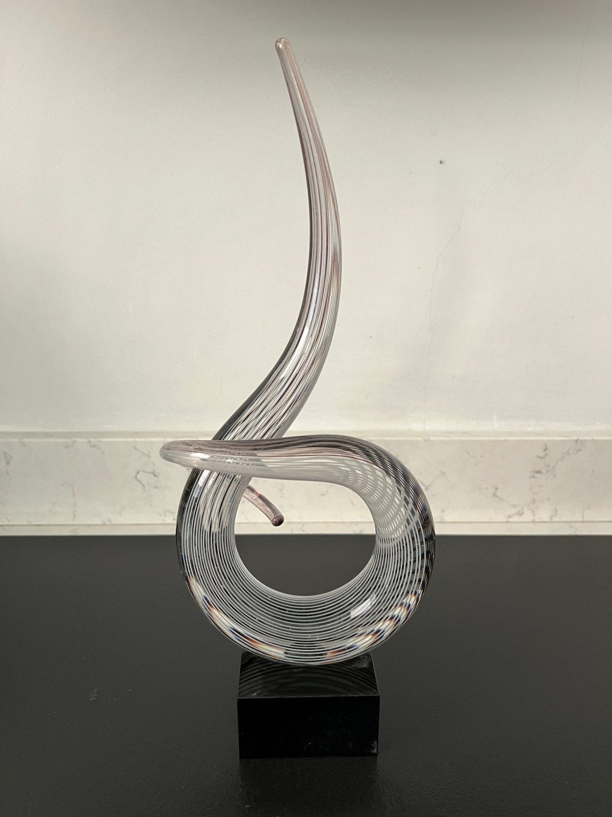 Glazen Leonardo sculptuur., Ophalen of Verzenden, Zo goed als nieuw