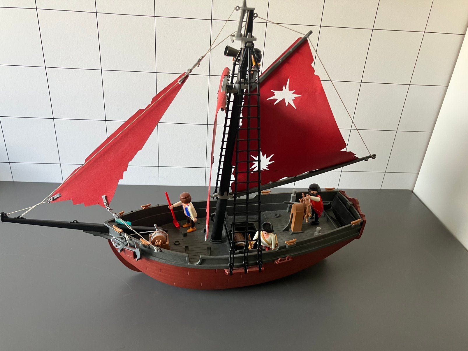 Playmobil piratenboot, Ophalen of Verzenden, Zo goed als nieuw