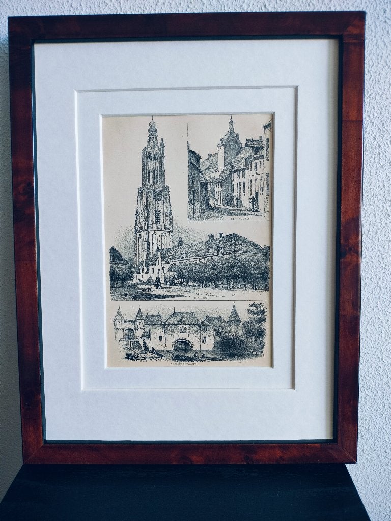Craandijk Litho Amersfoort Gevangenis Poort Toren 1880 (91), Ophalen of Verzenden