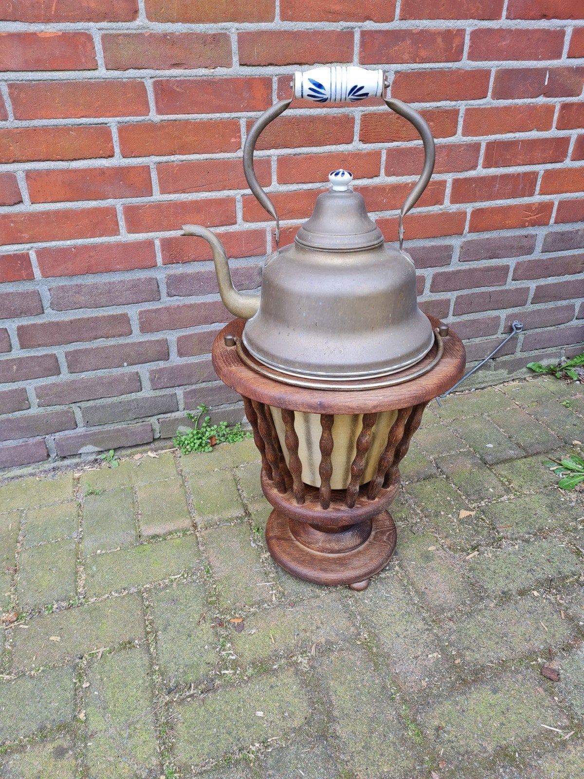 Mooie theepot met onderstel, Ophalen of Verzenden