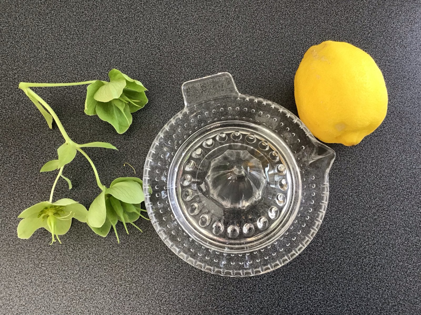 Vintage Glazen Citruspers - Handig en Decoratief, Antiek en Kunst, Ophalen of Verzenden