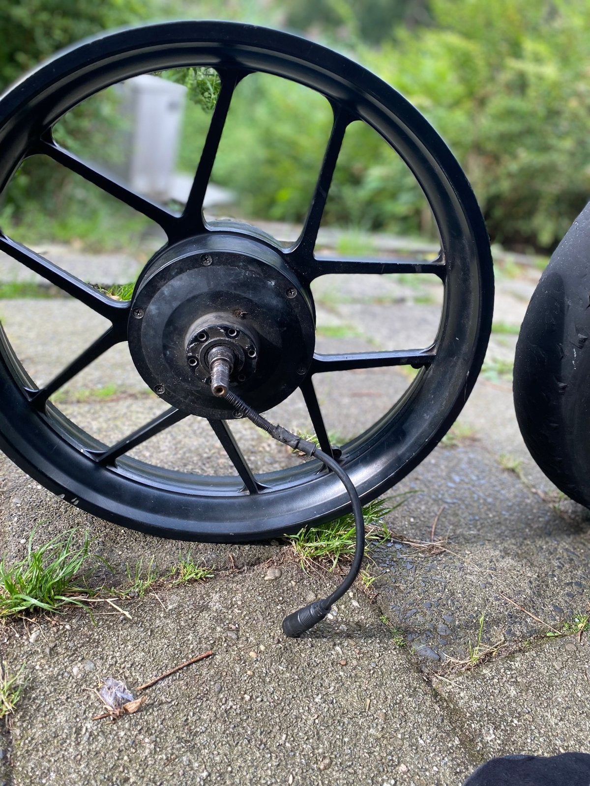 1000W Motorwiel met Zwarte Kabel voor E-bike, Elektrische fiets, Gebruikt, Overige materialen, Ophalen of Verzenden