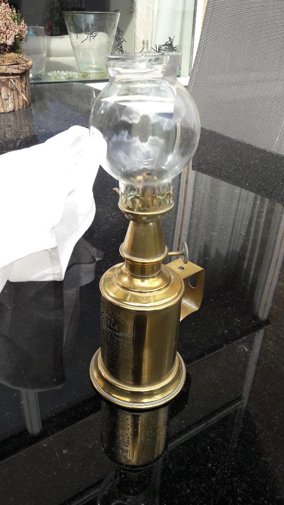 lampe Pigeon - duiflamp messing, Ophalen of Verzenden