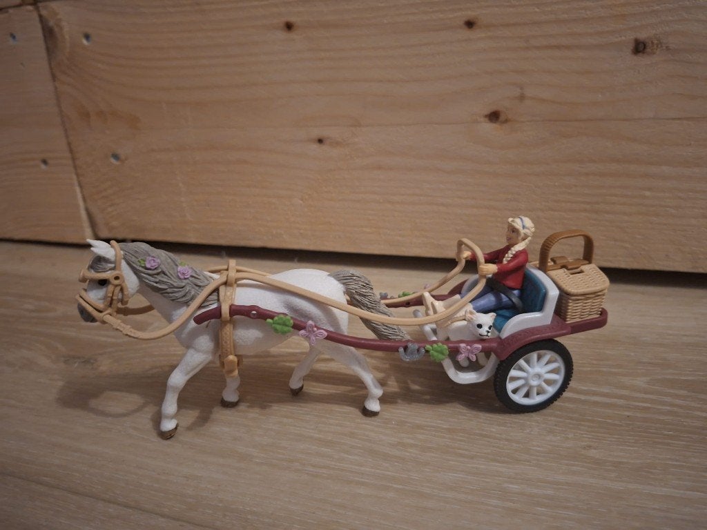 Schleich Picknick met koets, Ophalen of Verzenden, Zo goed als nieuw