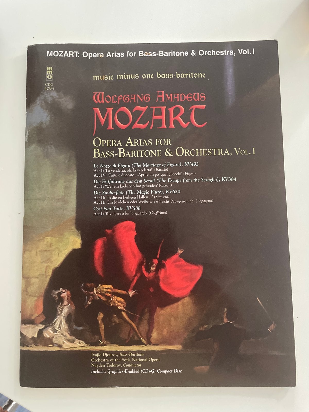 Mozart Opera Arias for Bass-Baritone & Orchestra Vol. 1, Gebruikt, Klassiek, Zang, Ophalen of Verzenden
