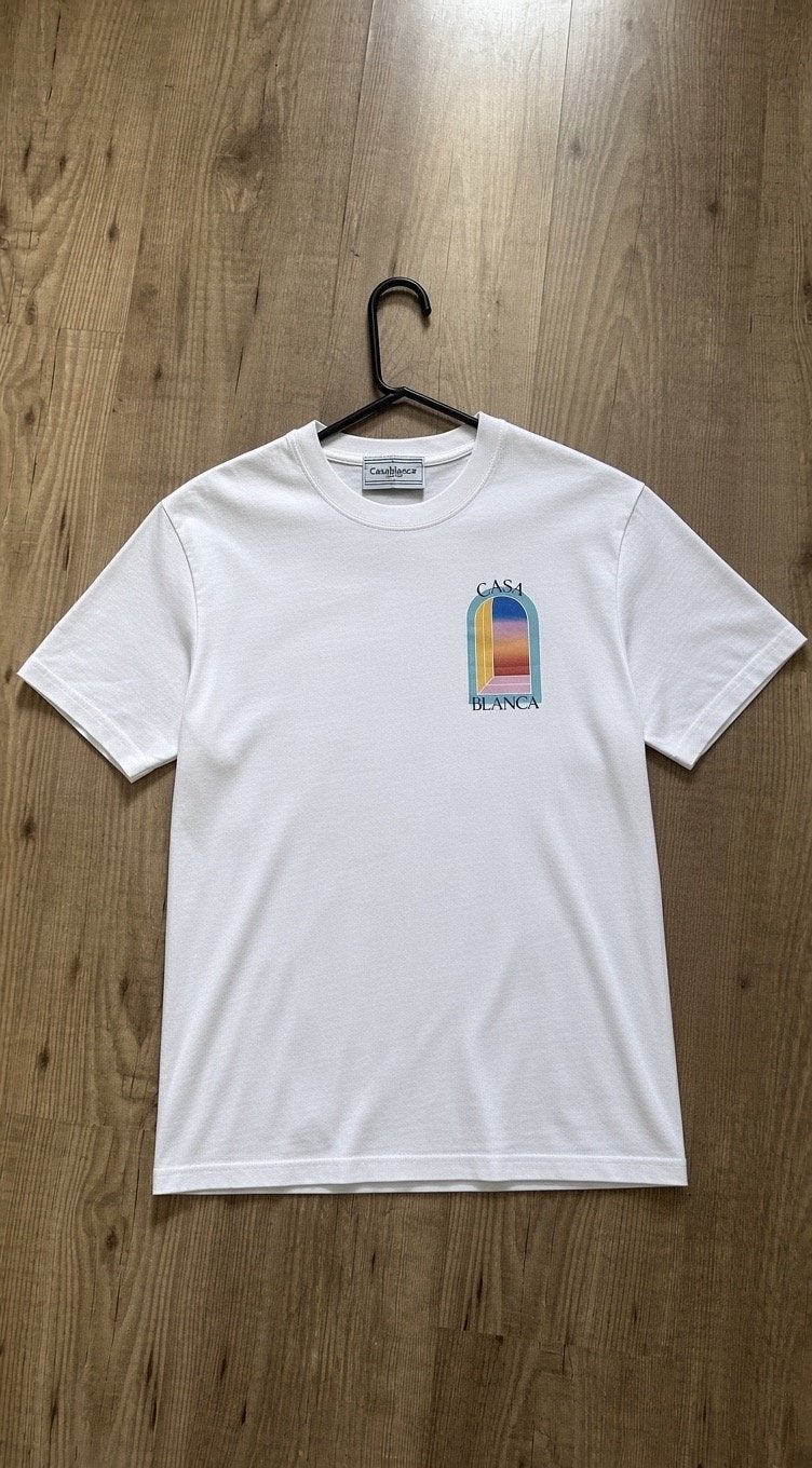 Casablanca T-shirt met print, Ophalen of Verzenden, Zo goed als nieuw, Maat 48/50 (M), Wit
