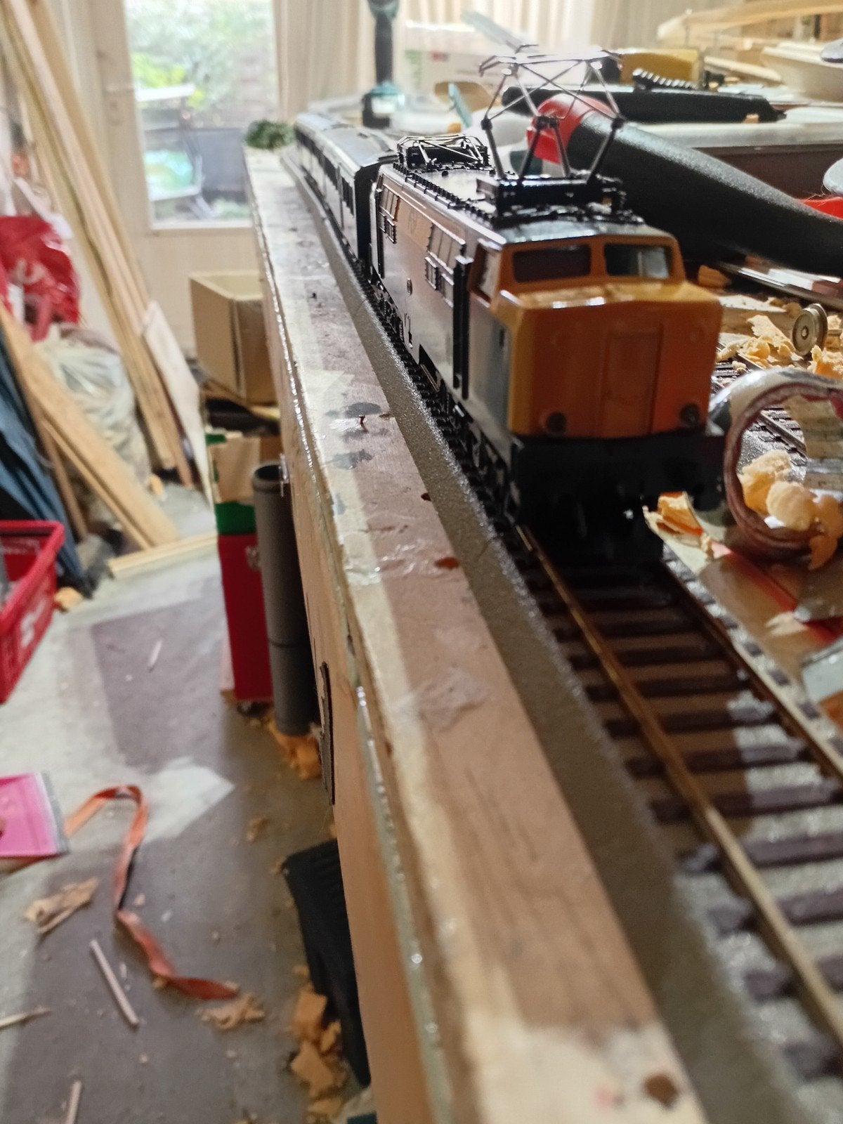 Lima NS 1200 serie elektrische loc met 2x Plan E wagons, Treinset, Analoog, Ophalen of Verzenden, Zo goed als nieuw