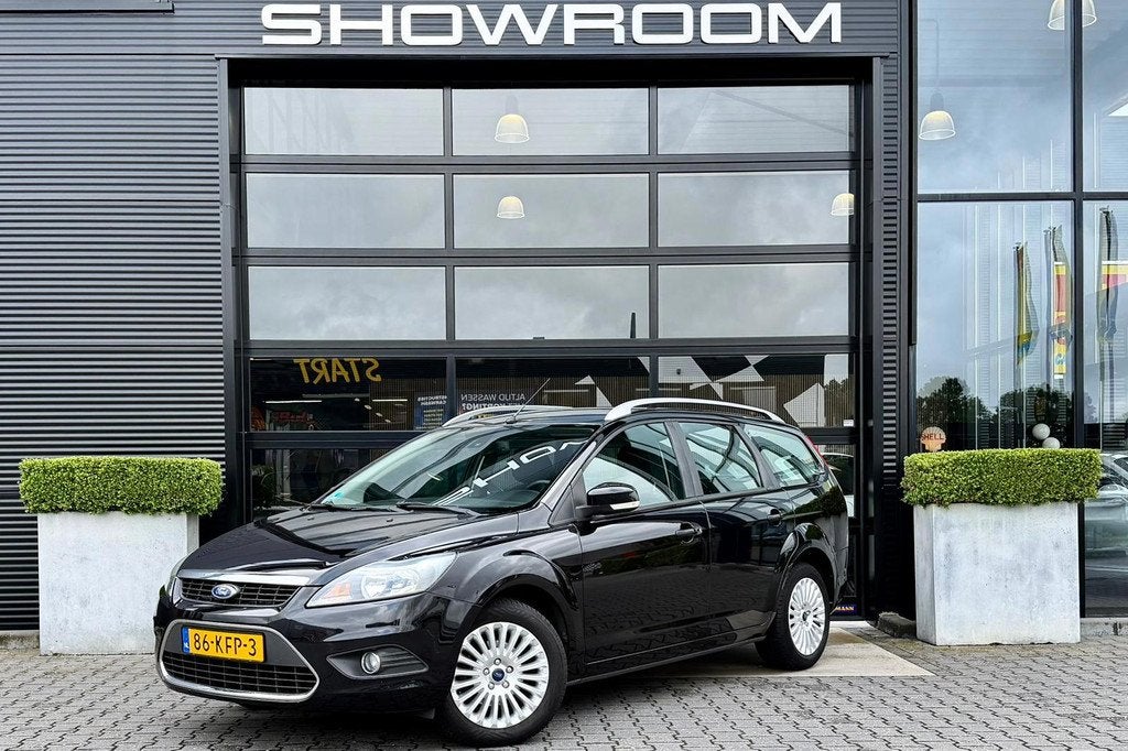 Ford Focus Wagon 1.8 Limited, 125 PK NL Auto, Naviagtie, Goe, Auto's, Euro 5, Gebruikt, Zwart, 4 cilinders