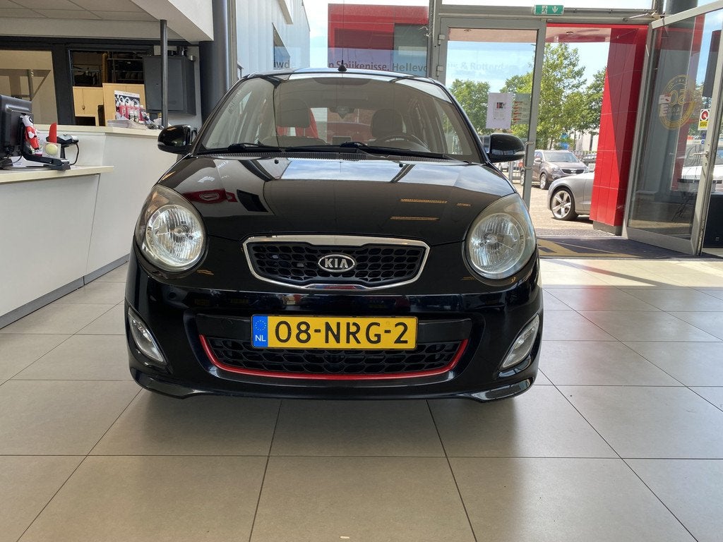 Kia Picanto 1.1! R-Sportby KiaDealeronderhouden!,Climatecont, Auto's, Kia, Gebruikt, Zwart, 4 cilinders, 400 kg