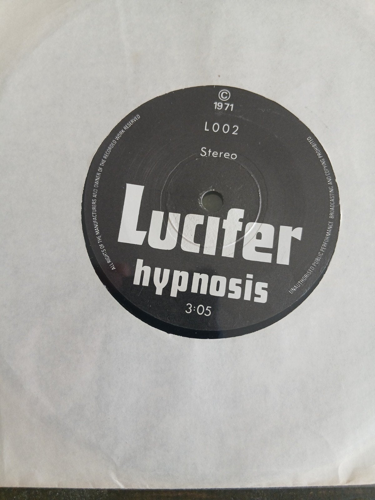 Lucifer - Hypnosis / Don't Care / Bad (3x Single Vinyl), Cd's en Dvd's, Vinyl Singles, Gebruikt, Originele persing, 7 inch, Single