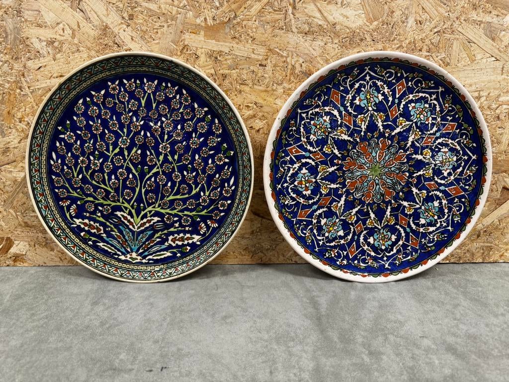 Set Handgeschilderde Turkse Wandborden - Kütahya Çini, Ophalen of Verzenden
