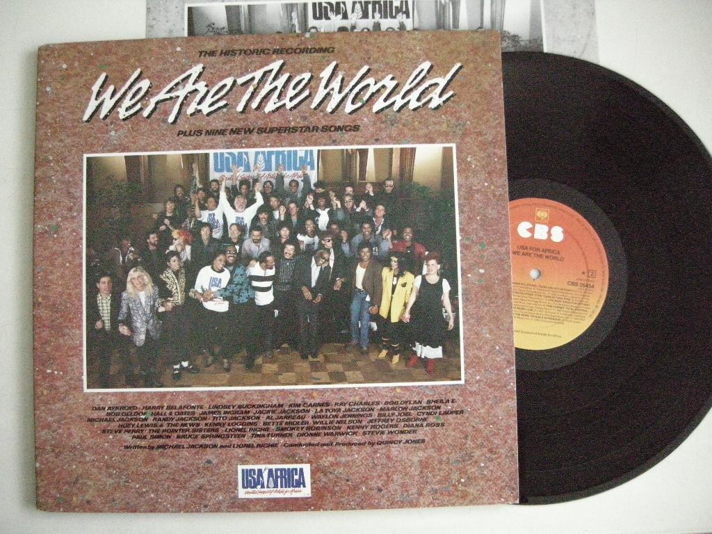 We Are The World USA Africa - LP vinyl zgan, Ophalen, Zo goed als nieuw, 12 inch
