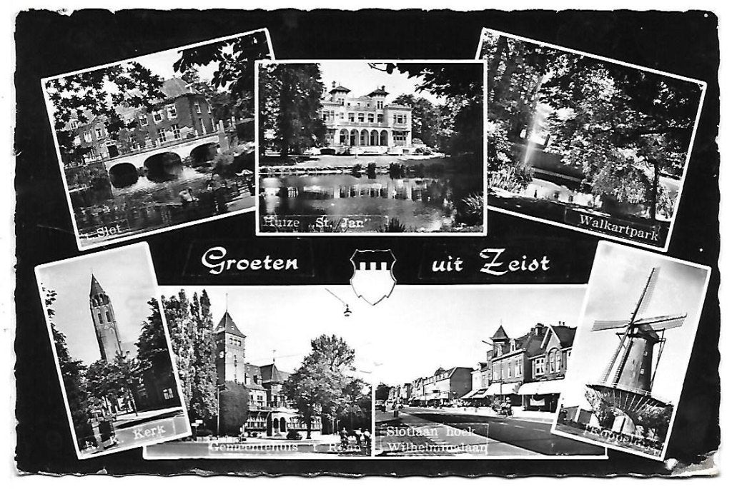 Zeist oude gelopen ansichtkaart ( a1986 ), Verzamelen, Ansichtkaarten | Nederland, Ophalen of Verzenden, 1960 tot 1980, Gelopen
