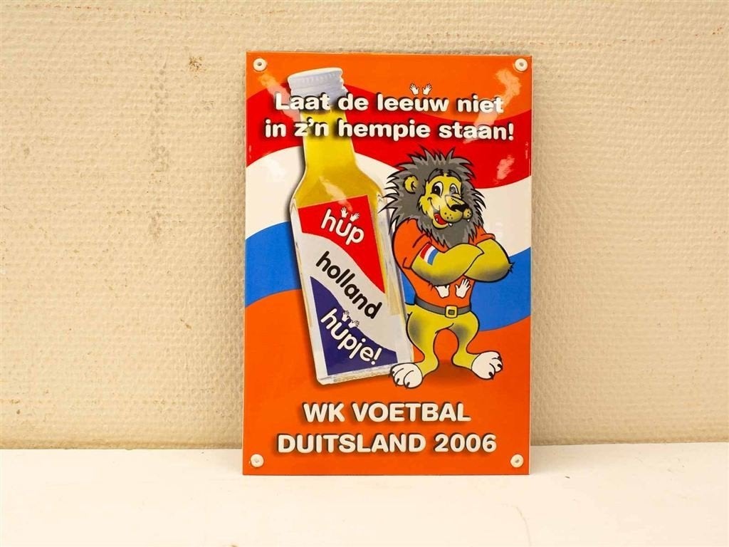 WK voetbal Duitsland 2006 wandbord 36546, Ophalen of Verzenden, Gebruikt