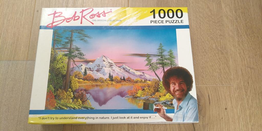 Bob Ross 1000 Stukjes Legpuzzel, Ophalen of Verzenden, 500 t/m 1500 stukjes, Nieuw, Legpuzzel