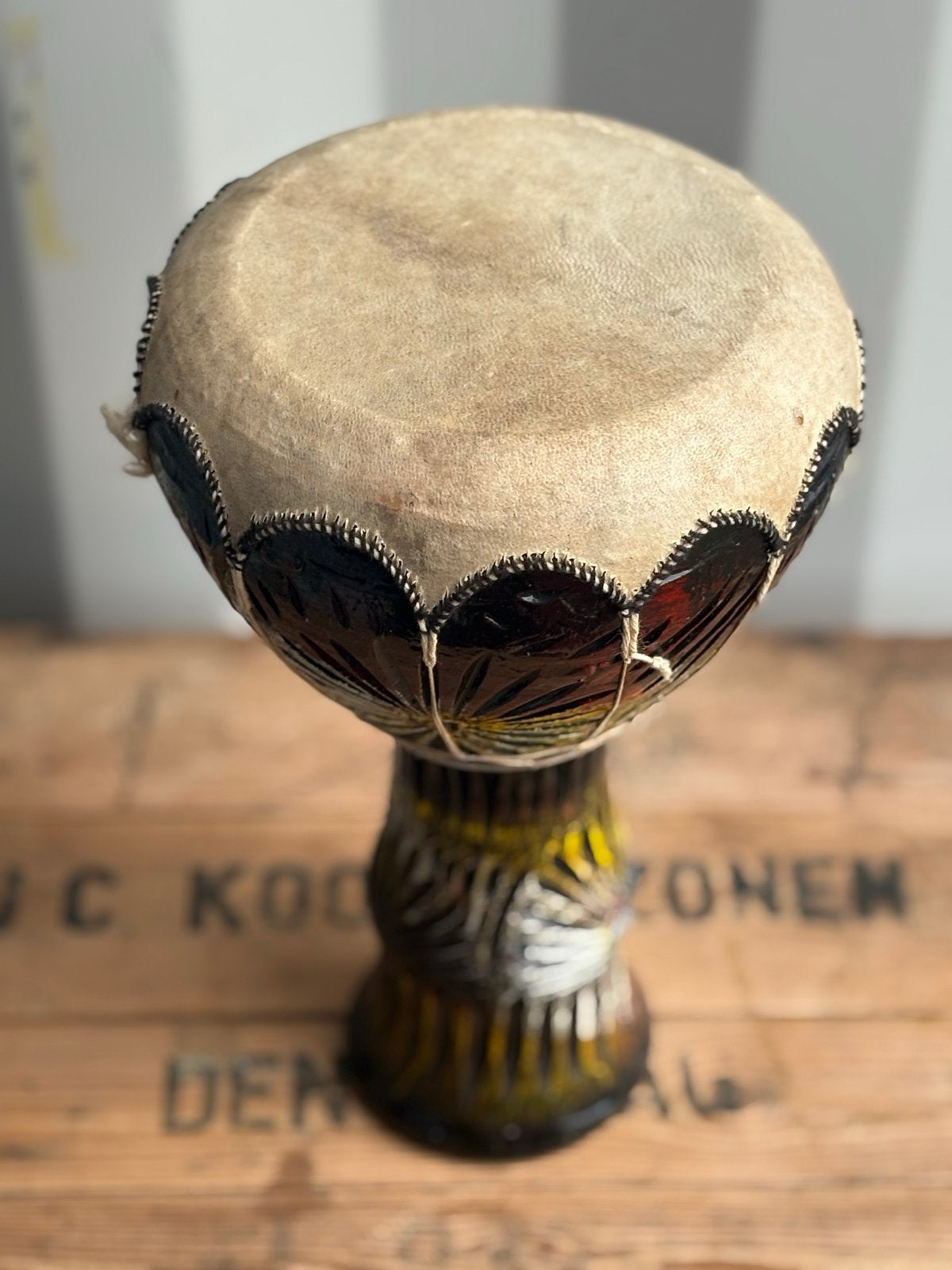 Mooie handgemaakte Djembe - Afrikaanse trommel, Muziek en Instrumenten, Gebruikt, Thrifter, Ophalen of Verzenden, The-Thrift-Store@outlook.com