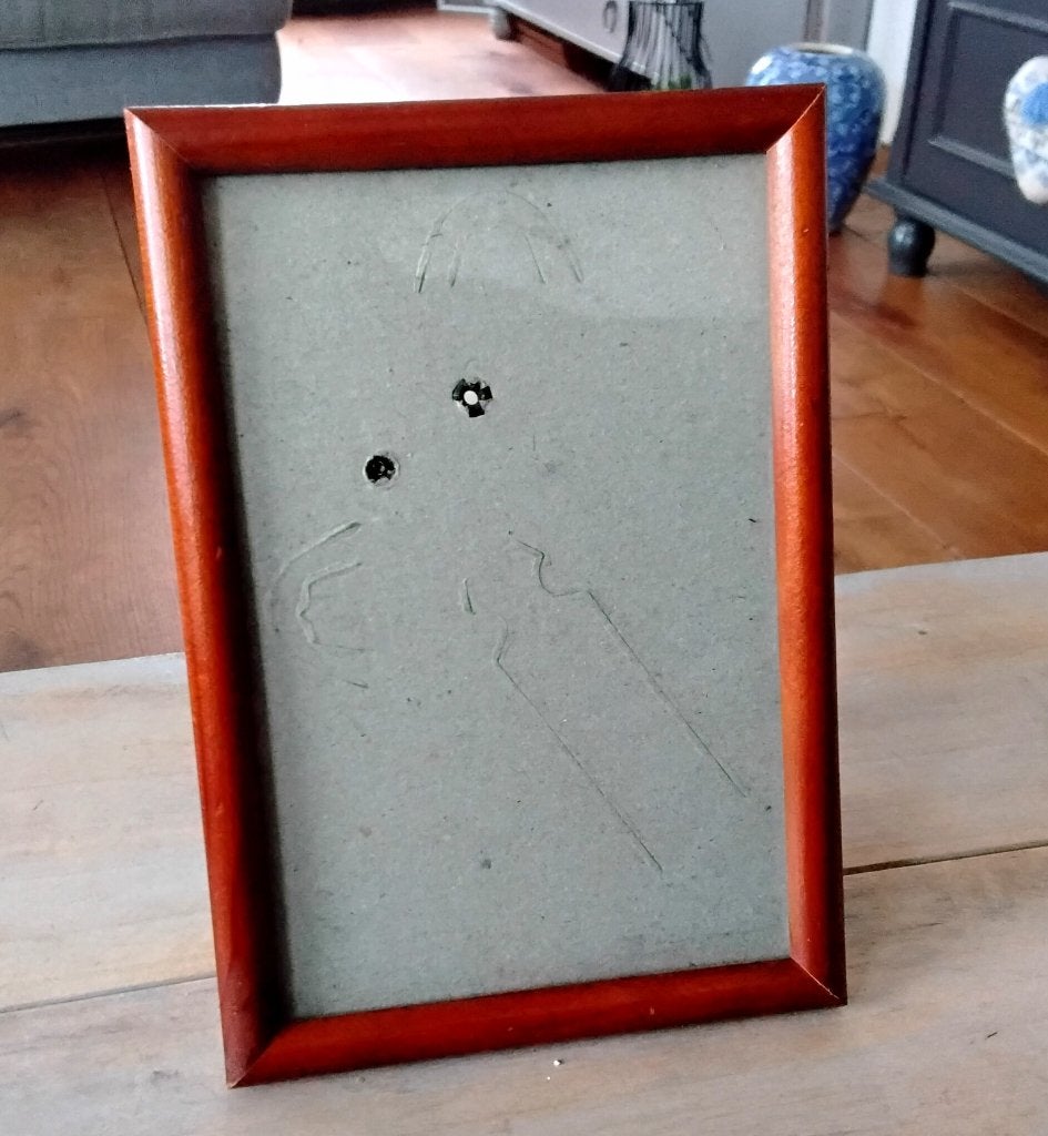Houten fotolijstje, Minder dan 50 cm, Gebruikt, Ophalen of Verzenden, Minder dan 50 cm
