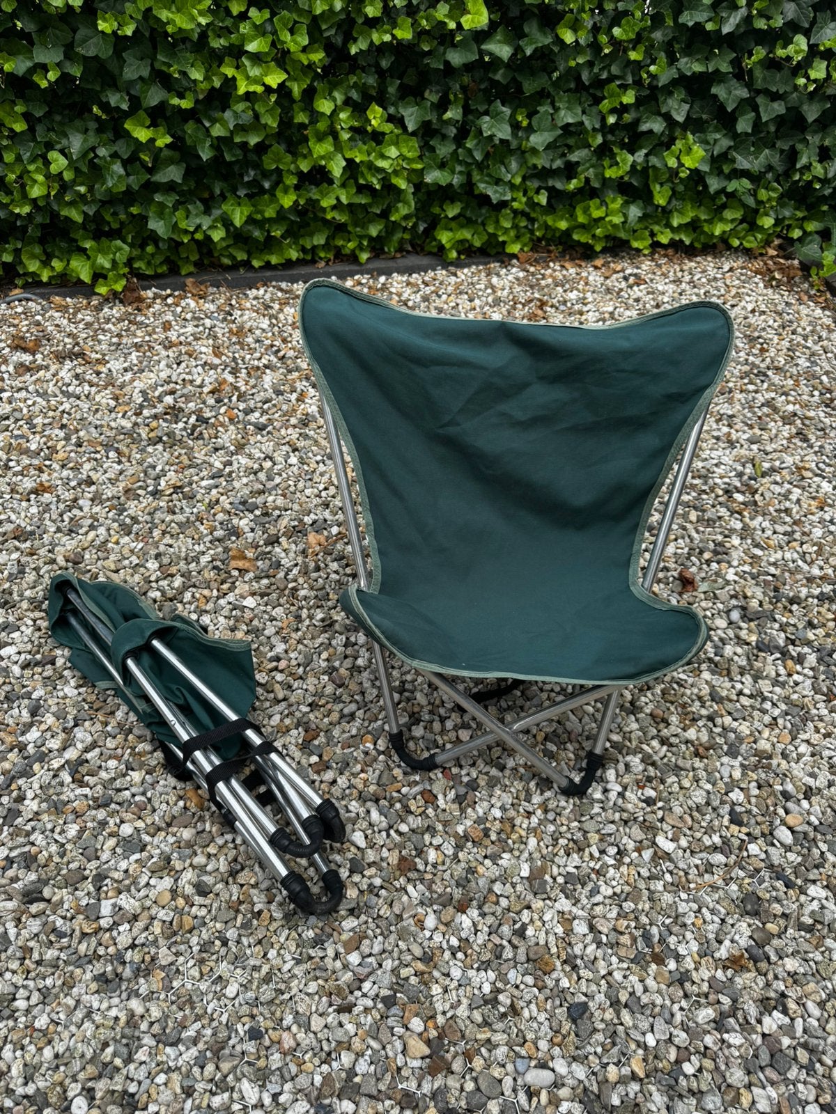 2x campingstoeltje Lafuma, Ophalen, Zo goed als nieuw, Campingstoel