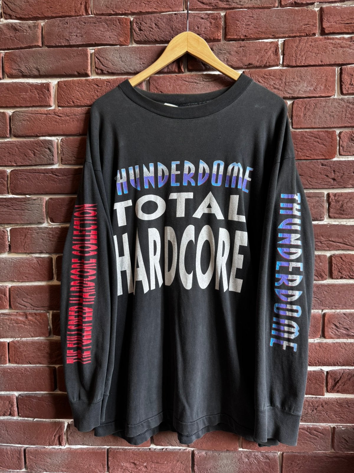 Thunderdome total hardcore Back from hell Gabber Tshirt, Ophalen, Zo goed als nieuw, Maat 56/58 (XL), Zwart