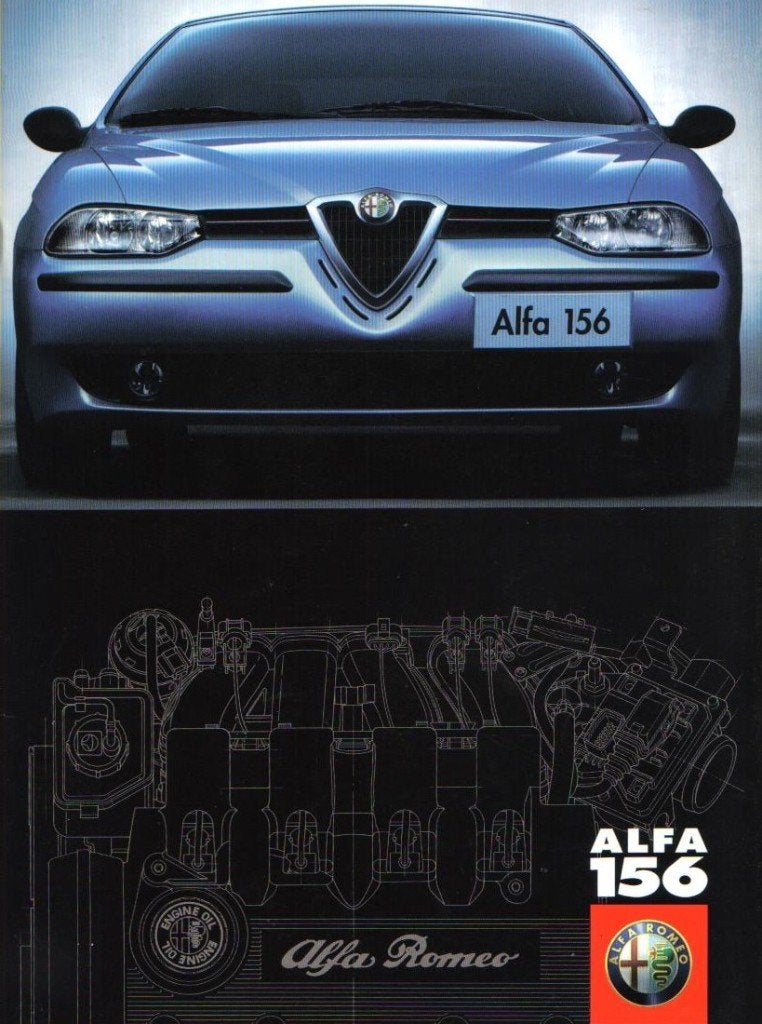 Brochure Alfa Romeo 156 1998, Ophalen of Verzenden, Gelezen, Alfa Romeo