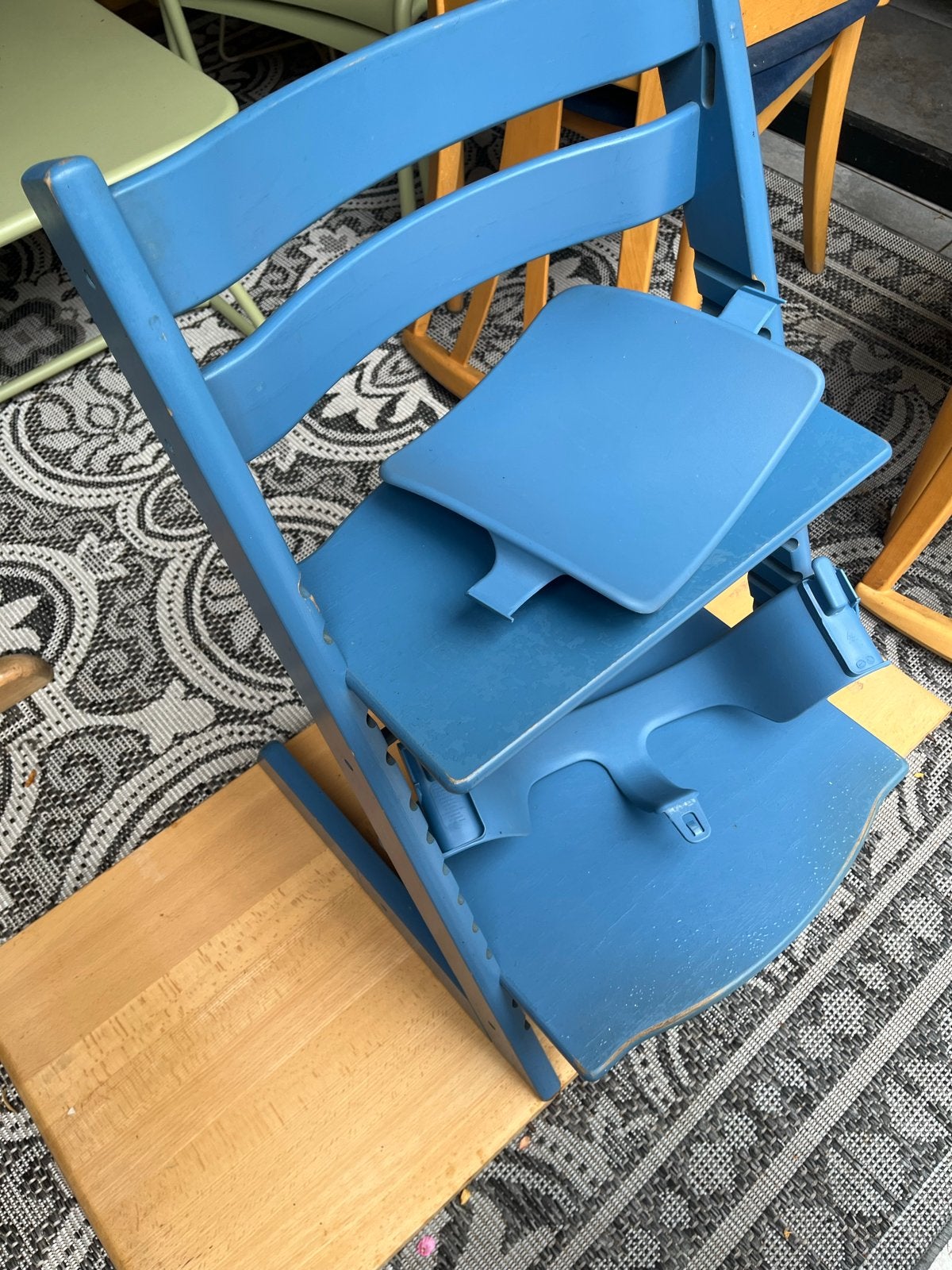 Gebruikte Trip Trap Stoel - Blauw, Ophalen, Gebruikt, Meegroeistoel