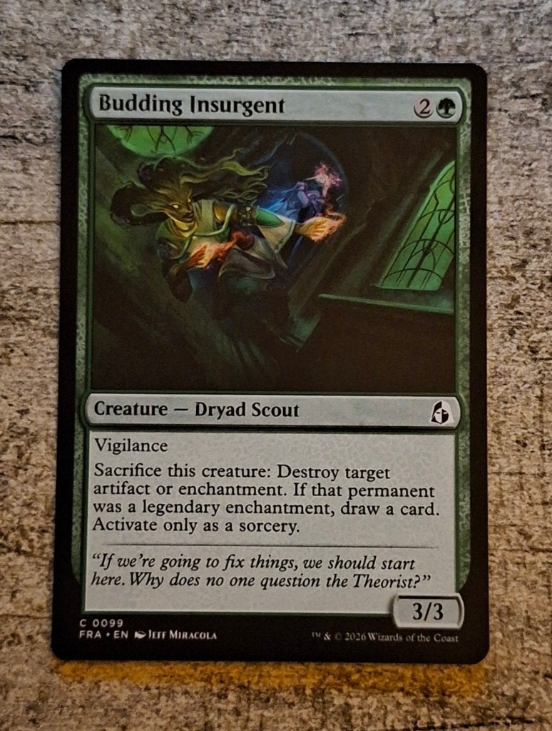 Budding Insurgent - Magic the Gathering, Verzenden, Zo goed als nieuw, Losse kaart