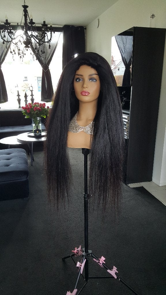 Haarstuk - Stijl - 85cm lang - Extra vol - Extra dik - Zwart, Sieraden, Tassen en Uiterlijk, Uiterlijk | Haarverzorging, Ophalen of Verzenden