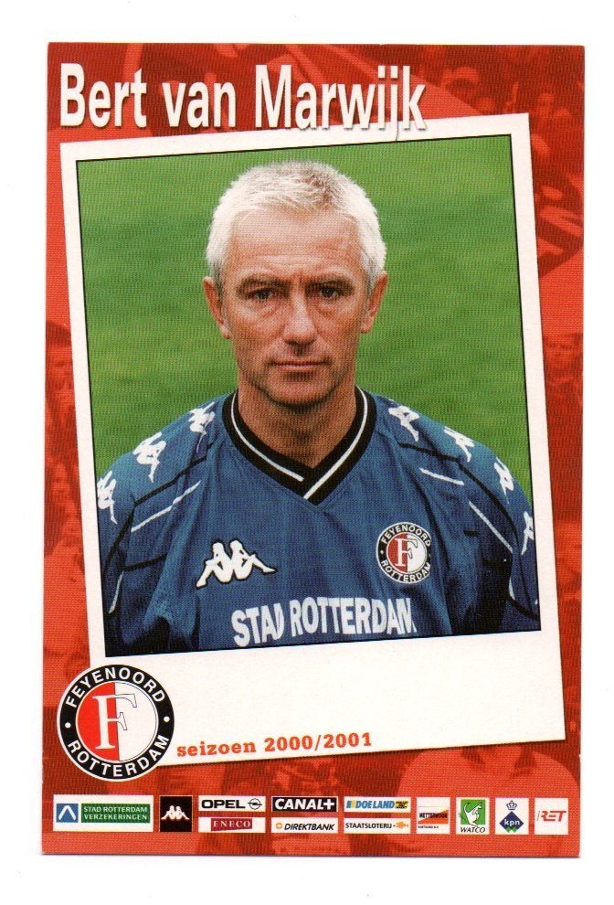 Feyenoord Rotterdam Bert van Marwijk hoofdtrainer 2000/2001, Verzamelen, Ophalen, 1980 tot heden, Ongelopen, Sport en Spel