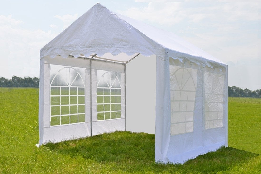 Partytent 4 x 4m - Zo goed als nieuw, Tuin en Terras, Partytenten, Ophalen, Partytent, Minder dan 5 meter, Zo goed als nieuw