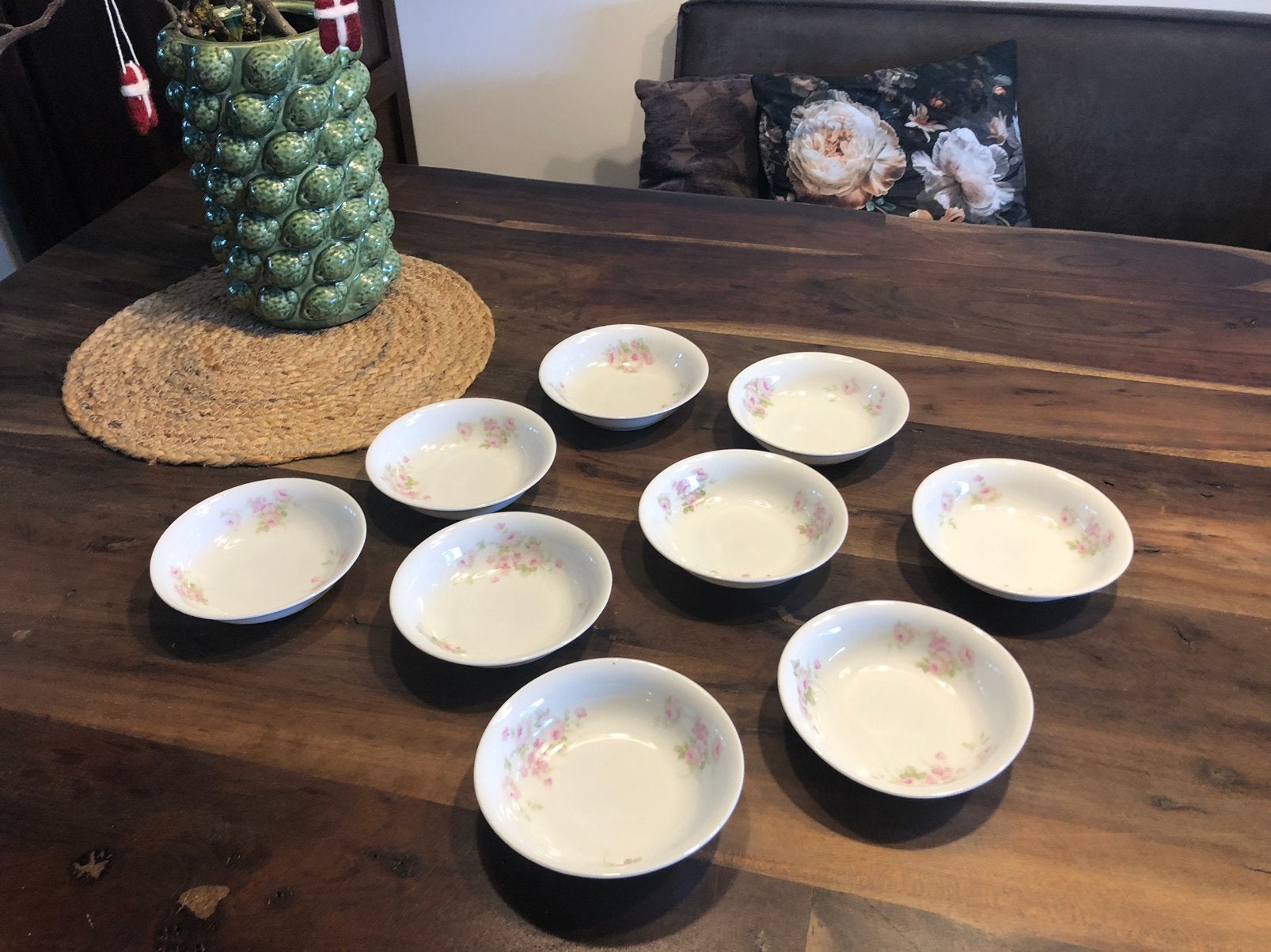 💝 9x Antiek BROCANTE KARLSBAD ROZEN schaaltje - €4,50 p.st, Ophalen of Verzenden