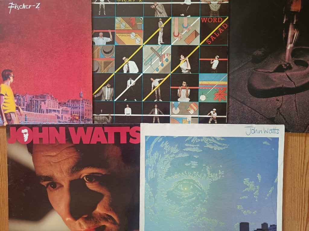 5x LP FISCHER Z JOHN WATTS Word Salad Red Skies Going Deaf, LP, Verzenden, Zo goed als nieuw, 12 inch