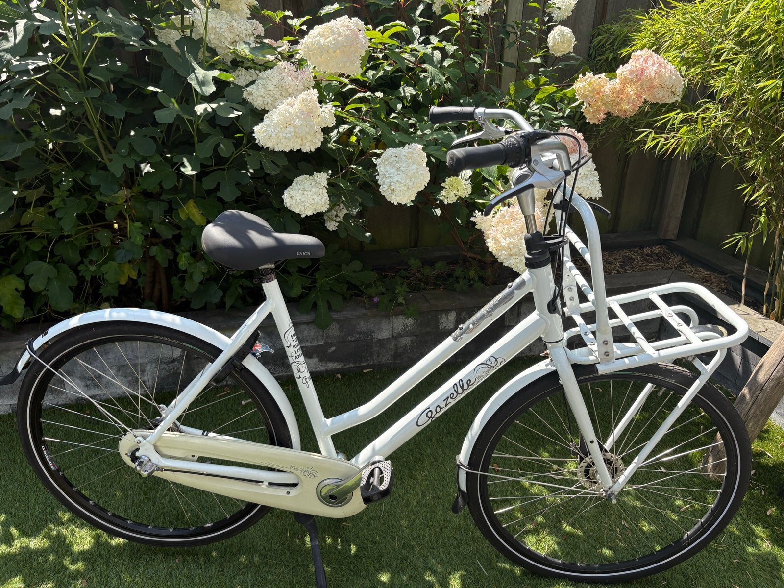 Gazelle Miss Grace Damesfiets - Wit, Ophalen, Terugtraprem, Gebruikt, Versnellingen