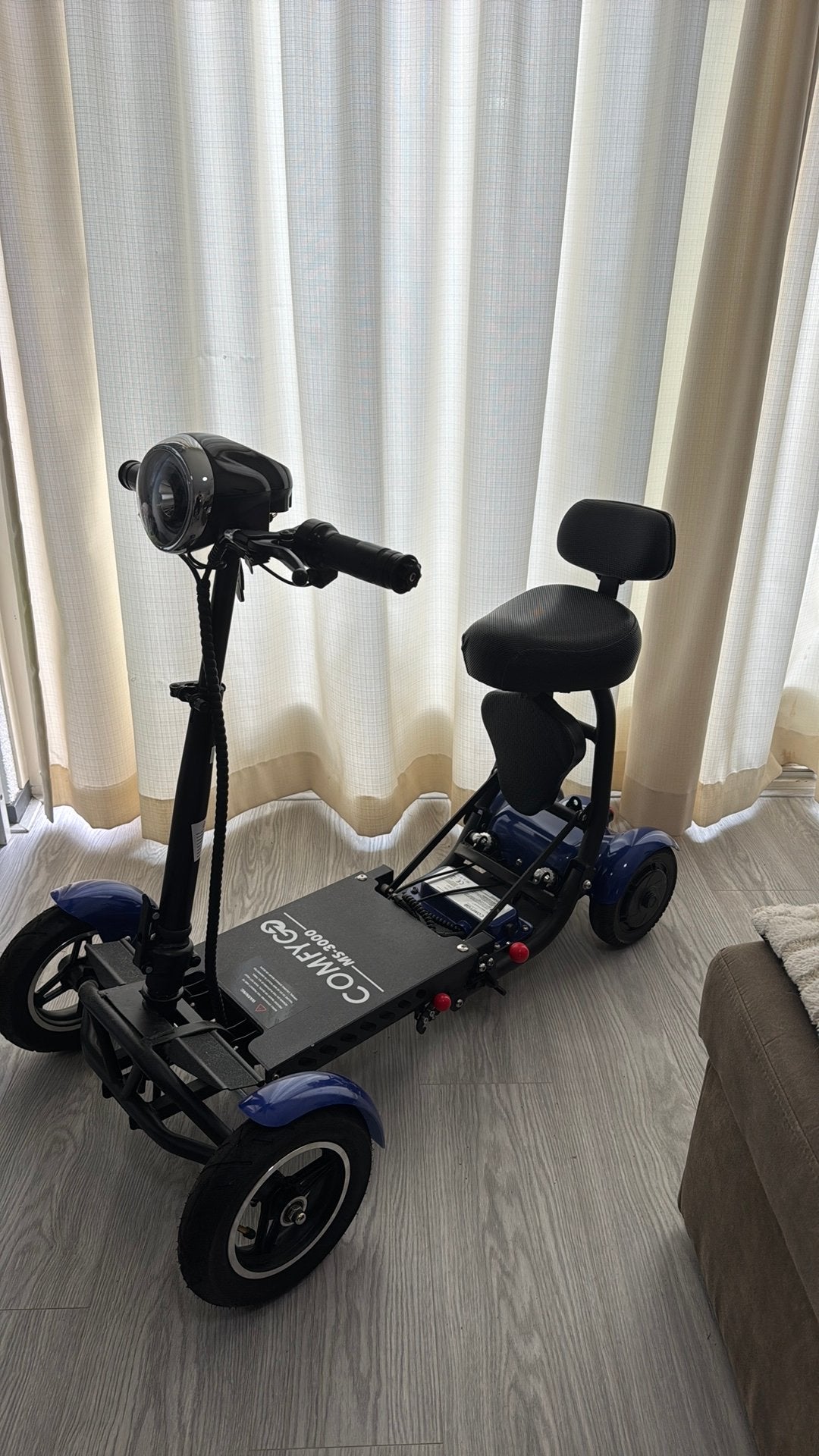 Invouwbare Scootmobier ComfyGo, Diversen, 16 km/u of meer, Ophalen, Overige merken, 26 t/m 35 km