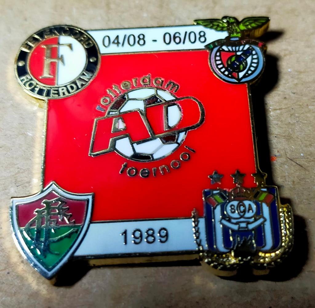 Feyenoord AD Toernooi 1989 pin, Verzamelen, Sportartikelen en Voetbal, Ophalen of Verzenden, Gebruikt, Feyenoord