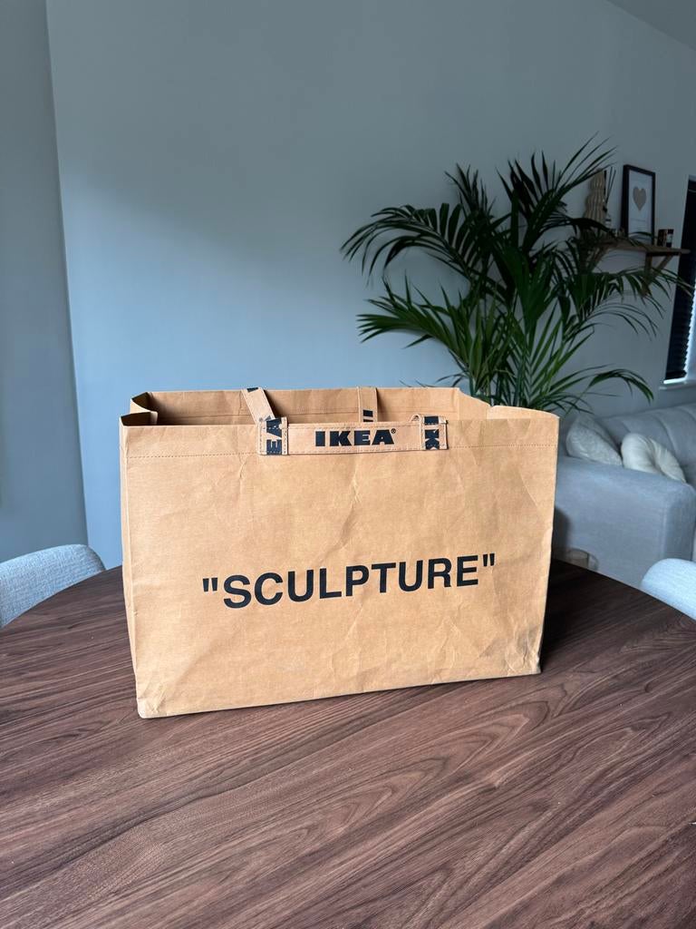 Off-White x IKEA MARKERAD "SCULPTURE" Tas Large Virgil Abloh, 30 cm of meer, Bruin, Zo goed als nieuw, 35 tot 55 cm
