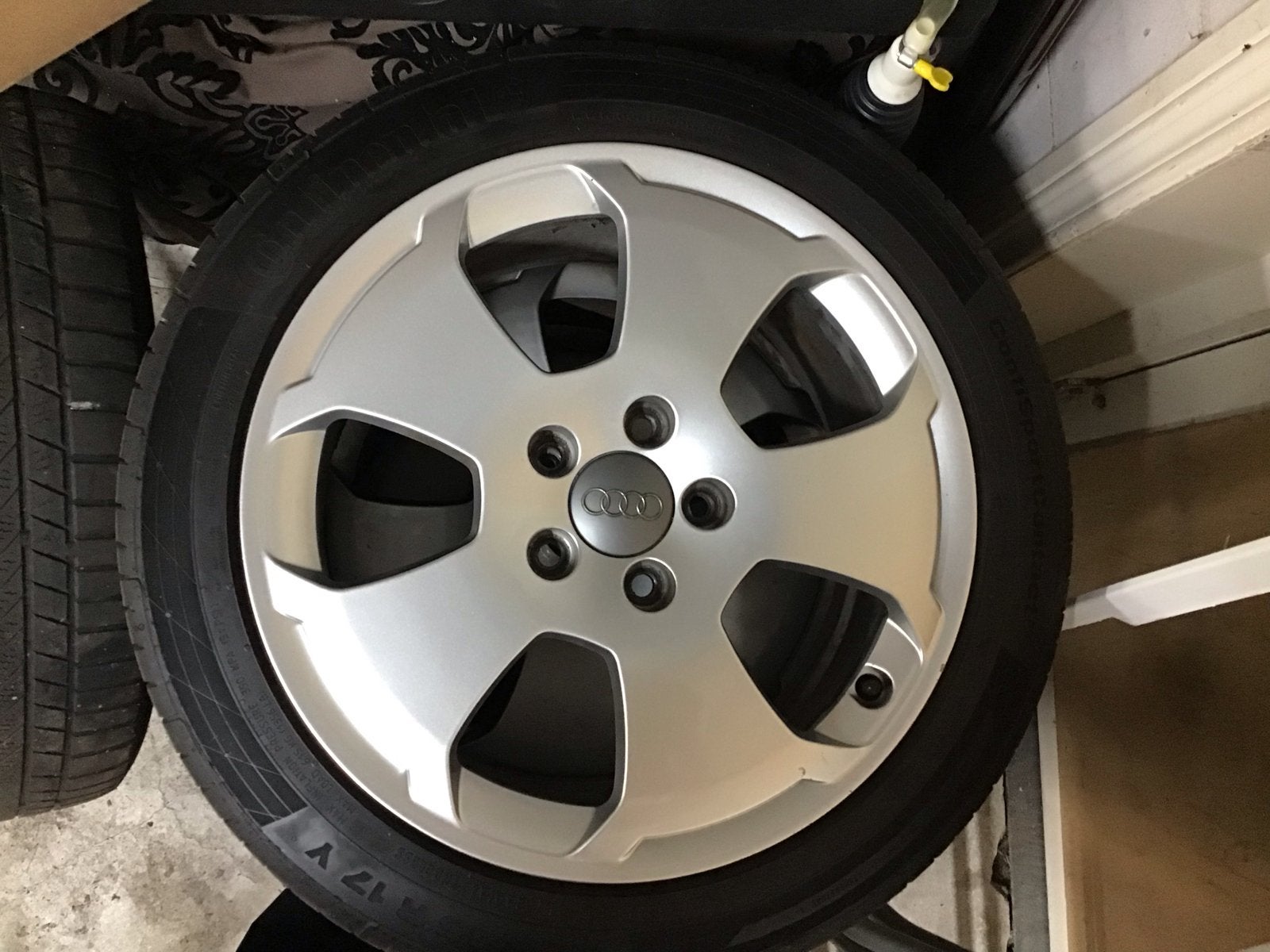 Velgen met Continental Zomerbanden, steekmaat 5x112, Auto-onderdelen, Banden en Velgen, Ophalen, Gebruikt, Banden en Velgen, 17 inch