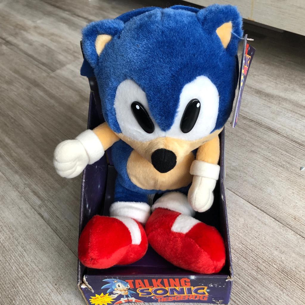 Talking Sonic The Hedgehog Plush Vintage 1997 SEGA Treasures, Ophalen of Verzenden, Nieuw