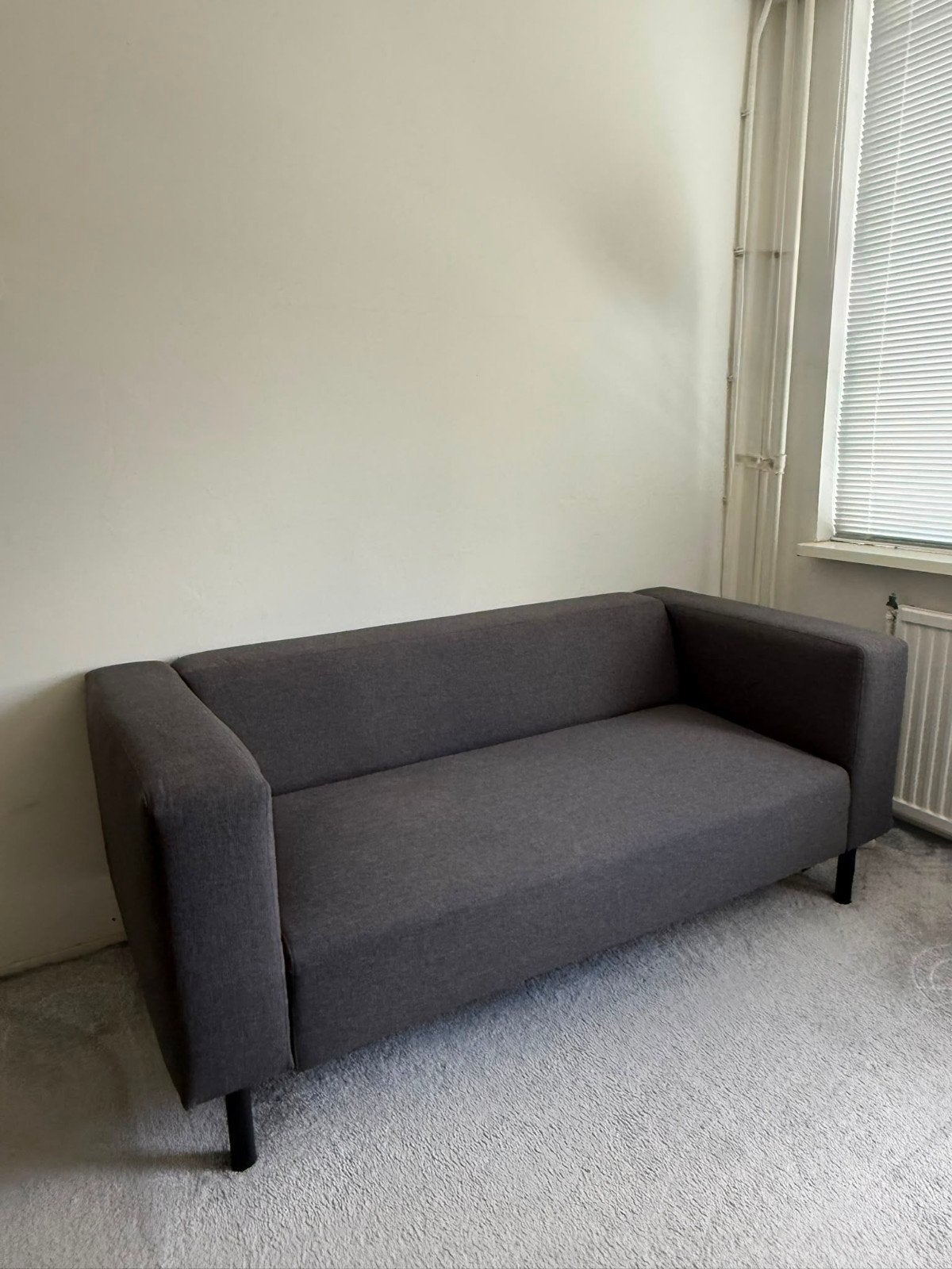 Moderne 2,5 -zitsbank - Donkergrijs, Ophalen, 150 tot 200 cm, Tweepersoons, 75 tot 100 cm