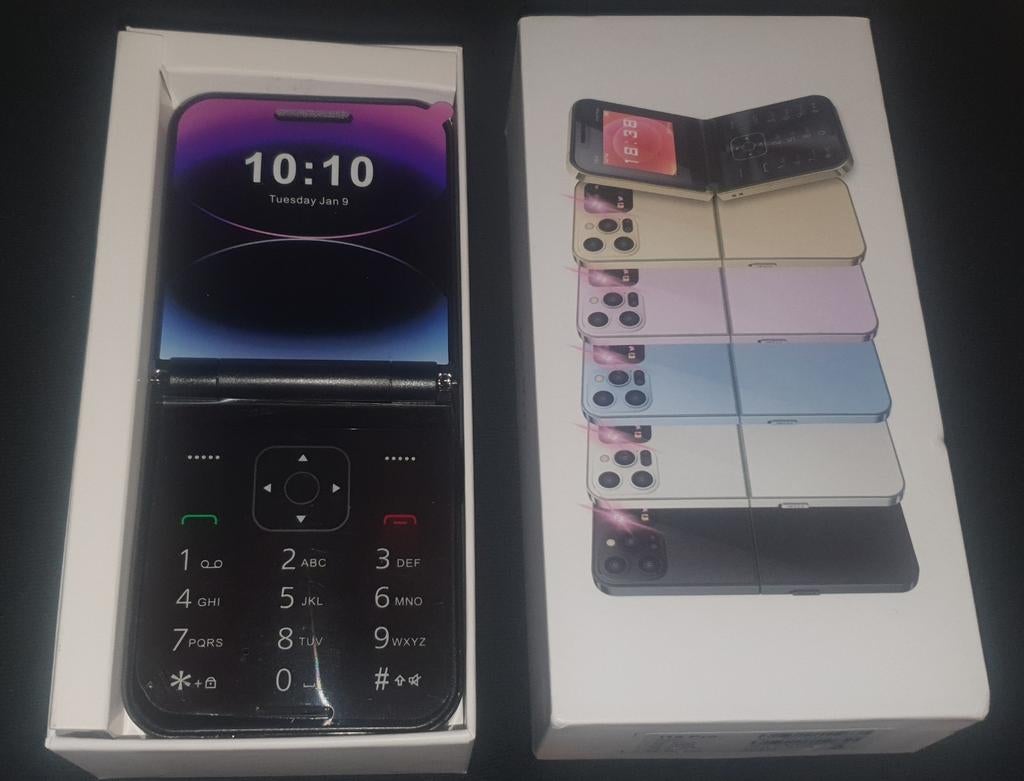 Gloednieuwe i15pro opvouwbare telefoon met dual sim function, Verzenden, Nieuw