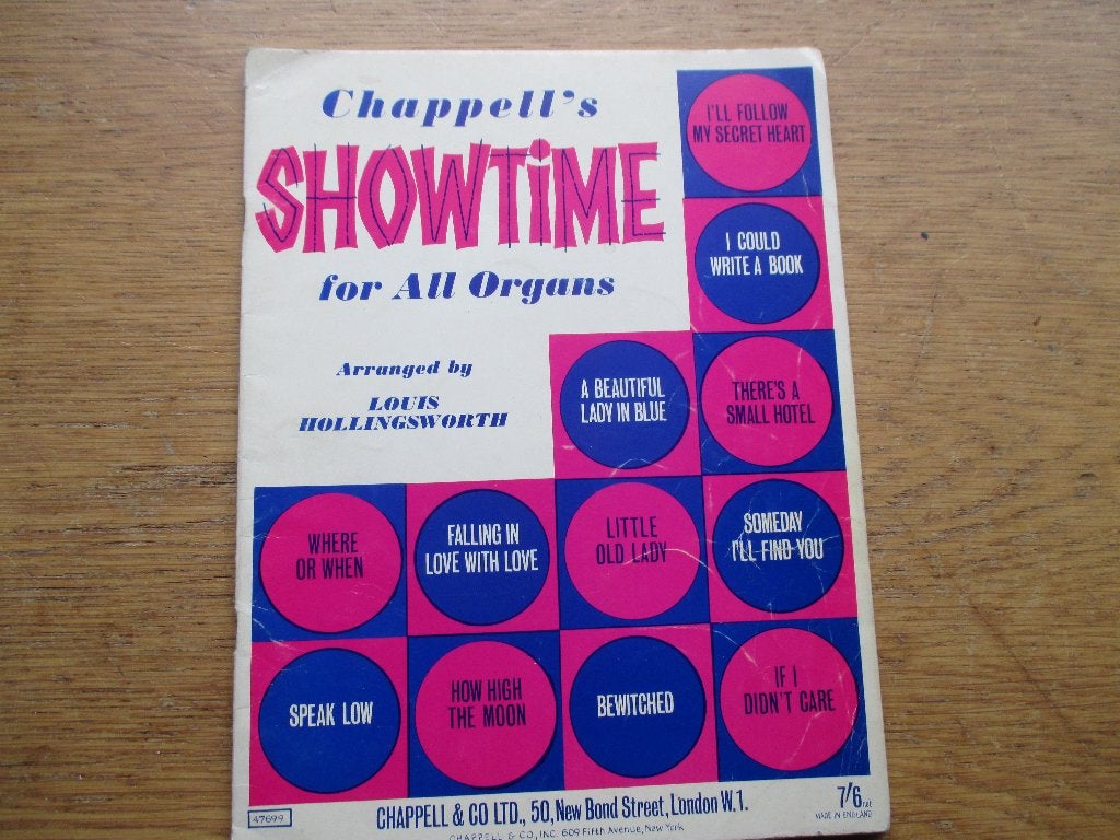 12 Titels in chappell's showtime -accordeon/keyboard/orgel, Gebruikt, Klassiek, Ophalen of Verzenden, Keyboard