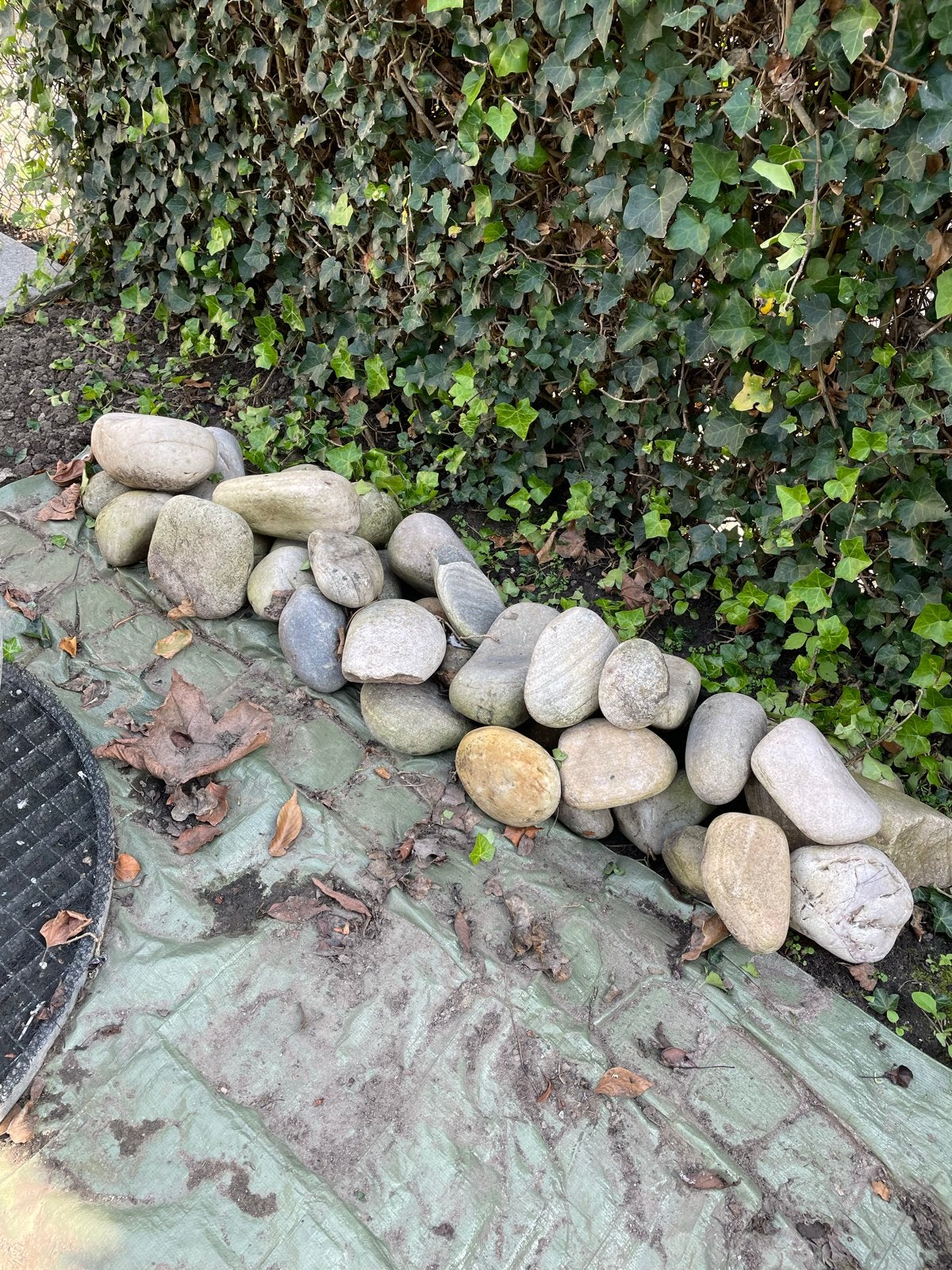 Decoratieve rivierkeien voor tuin of vijver, Tuin en Terras, Ophalen, Overige materialen, Gebruikt, Kei