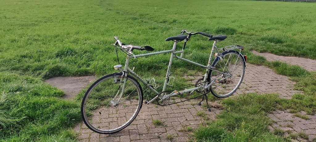 Gazelle Champion Mondial - Tandem, Fietsen en Brommers, Fietsen | Tandems, Ophalen, Gebruikt, 10 tot 15 versnellingen, Velgrem