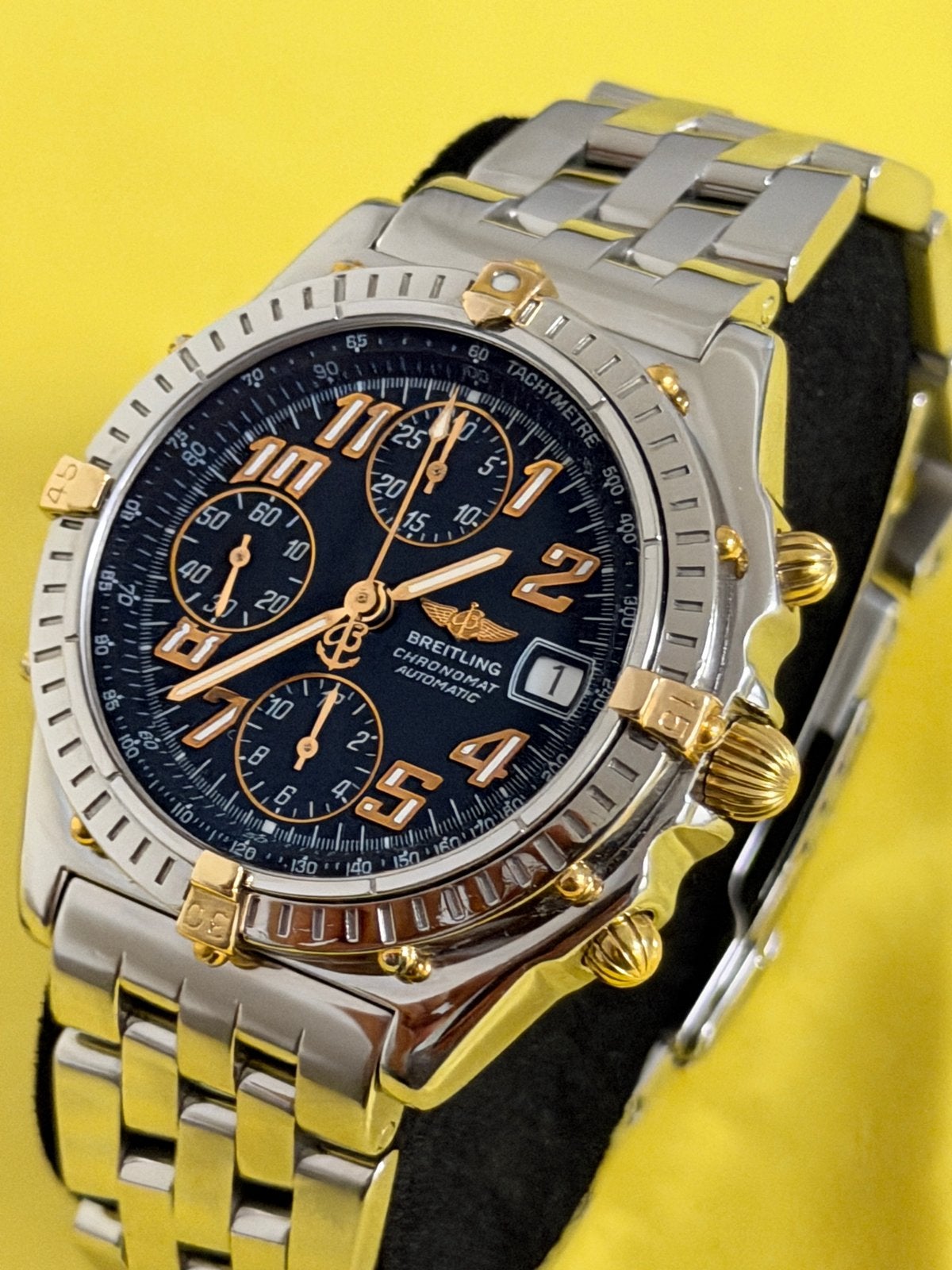 Breitling Chronomat Vitesse B13050.1 Staal Goud, Staal, Breitling, Polshorloge, Ophalen of Verzenden
