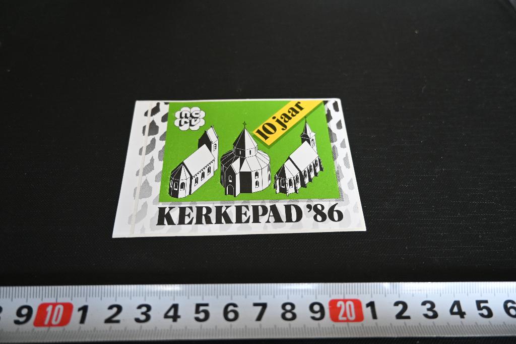 sticker Omroep NCRV KERKEPAD '86   10 jaar, Ophalen, Zo goed als nieuw