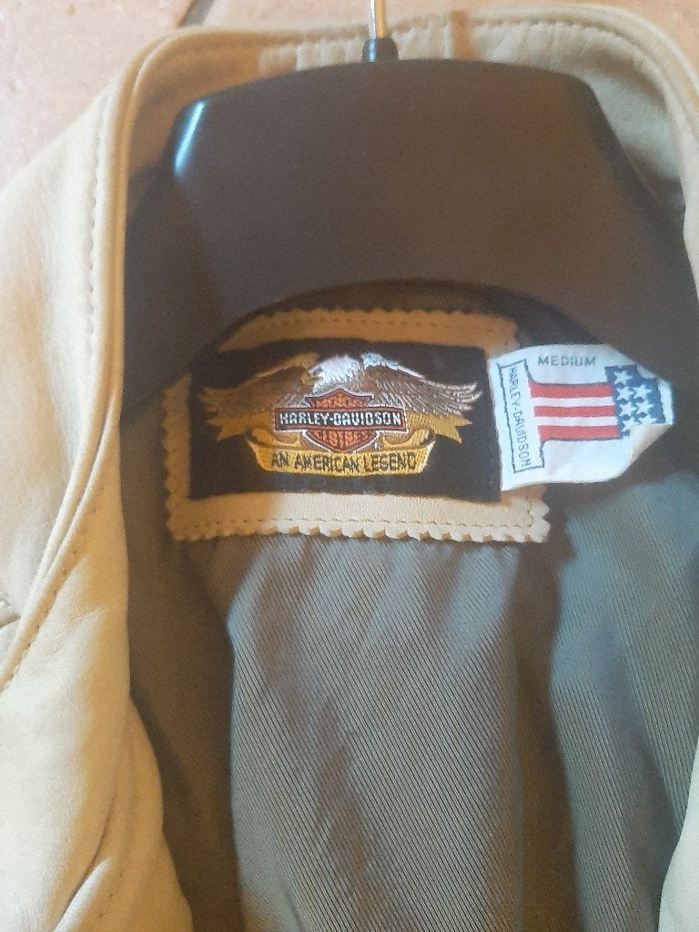 Vintage Harley Davidson jack, Jas | leer, Harley Davidson. Origineel., Ophalen of Verzenden, Dames
