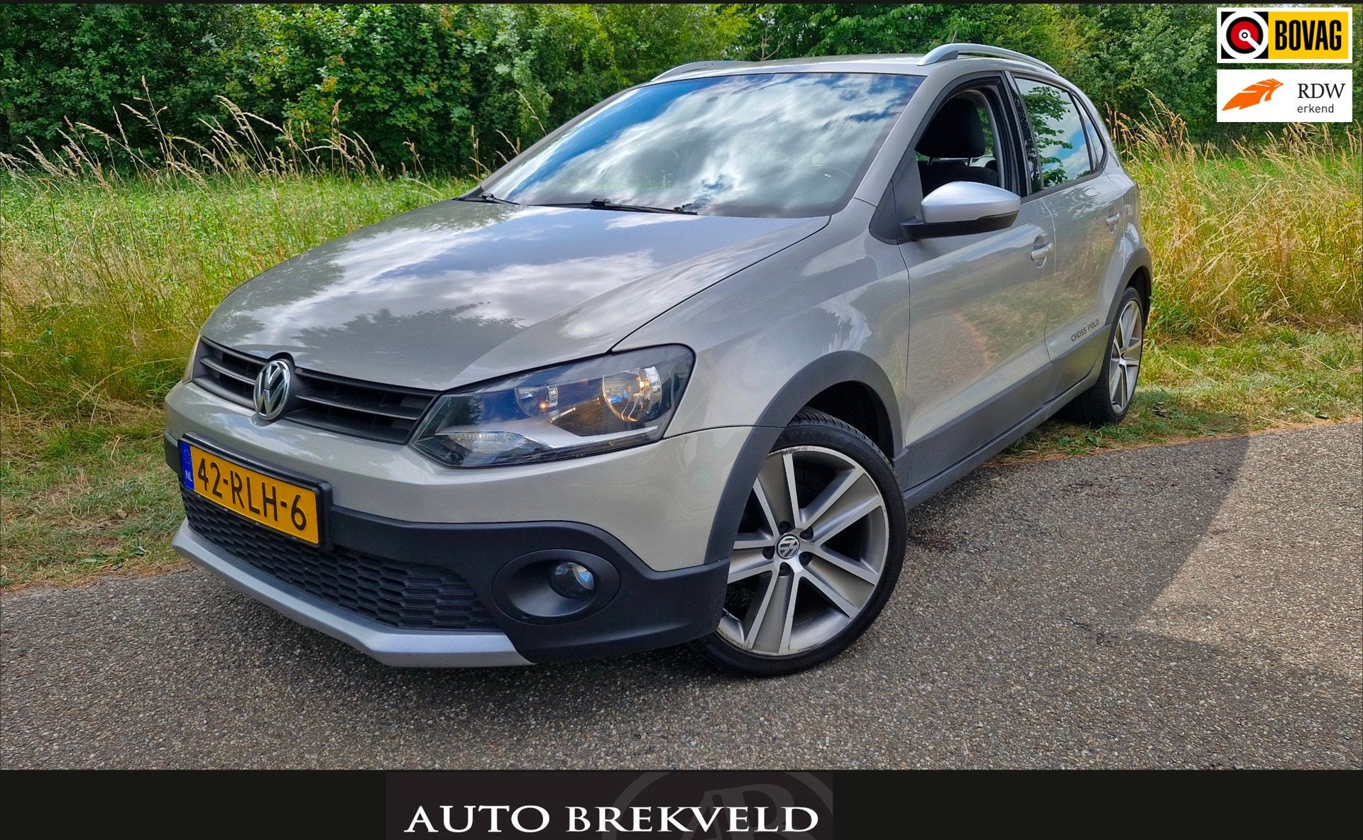 Volkswagen Polo 1.2 TSI Cross 105PK | Rijklaar | LMV | Cruis, Voorwielaandrijving, Euro 5, Stof, Zwart