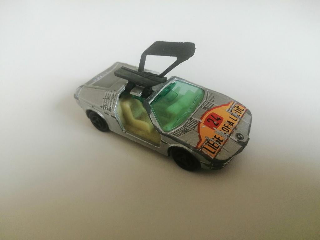 majorette auto BMW zilver zwart Turbo nr 217 schaal 1/60, Ophalen of Verzenden, Gebruikt, Auto