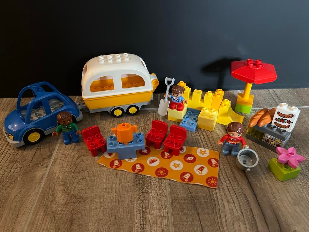 LEGO Duplo caravan Kampeeravontuur 10602 - Complete set, Inclusief minifiguren, Overige thema's, Ophalen of Verzenden, Zo goed als nieuw