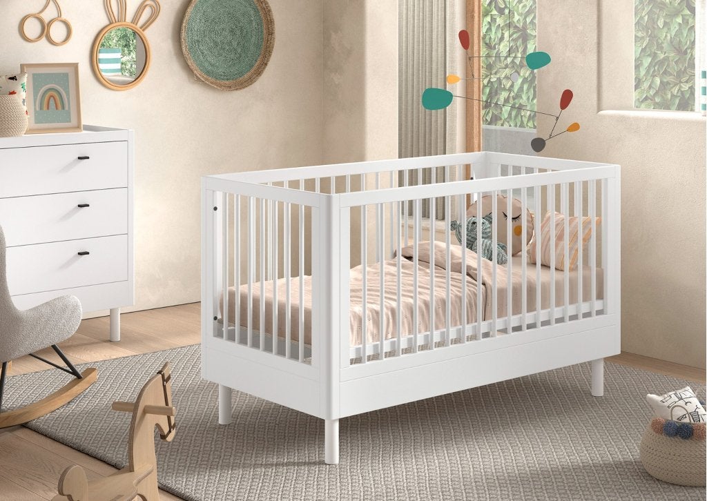 Forrest Beech baby-/peuterbed - 70x140 - Wit beuken, Niet ingevuld, Niet ingevuld, Niet ingevuld